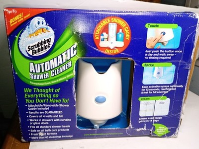 Scrubbing Bubbles Automatic Shower Cleaner Sprayer + 2 Refills  + Caddy NEW