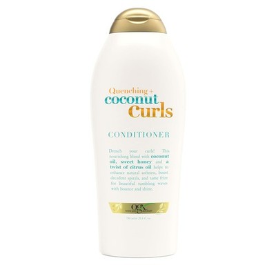 OGX Quenching + Coconut Curls, Moisturizing Conditioner for Curly Hair, Detangli