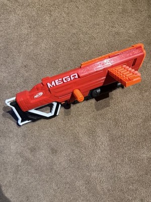 Nerf MEGA Thunderhawk Accustrike Red Mega Dart Run Blaster. Works Great