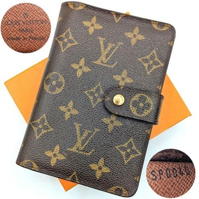 Louis Vuitton Monogram Bifold Wallet Zip M61207 Leather Size 4.9 in
