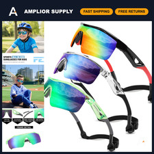Kids Polarized Sports Sunglasses - UV400 Protection, TR90 Frame for Baseball C