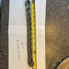 Heavy duty 15” 10 Link Snow Tire Chain Cross Chain Link Chains with 2 Hooks  NEW