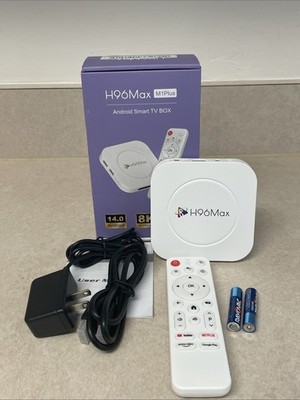 H96 Max M1 Plus Android 14.0 8K Ultra HD TV Box 4 GB Ram 128GB storage