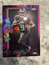 2025 Topps Chrome Football #FS-24 Michael Penix Pink Refractor /250 Future Stars