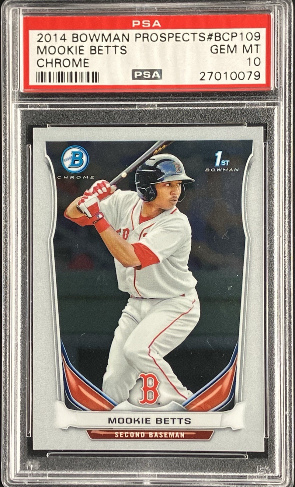 2014 Bowman - Prospects Chrome Mookie Betts #BCP109 (RC) view 1
