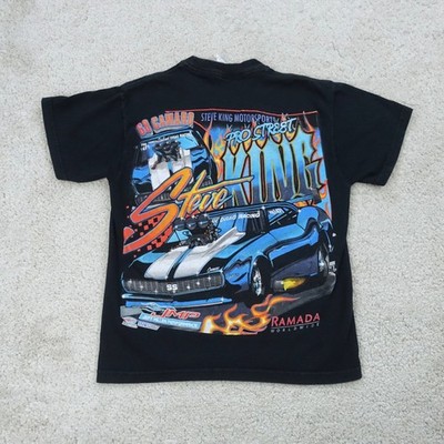 Jerzees T-Shirt Jugend Medium 10 - 12 schwarz Steve King Camaro Grafik Y2K