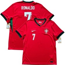 2024 Portugal Home Jersey 7 Ronaldo Large Nike Soccer Euro CR7 Red kit