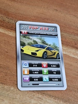 Lamborghini Gallardo Superleggera - Prototypen Einzelkarte - Quartett  (7E)