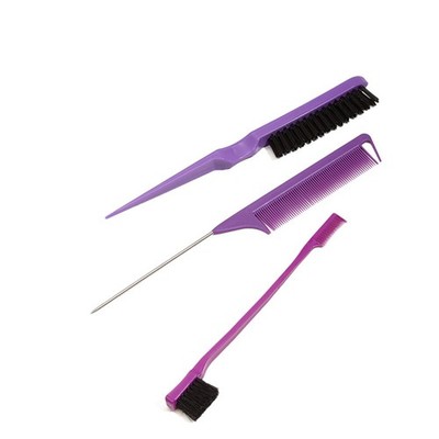 3pcs/lot Double Sided Edge Control Hair Comb Hair Styling Hair Brush AccessoriSE