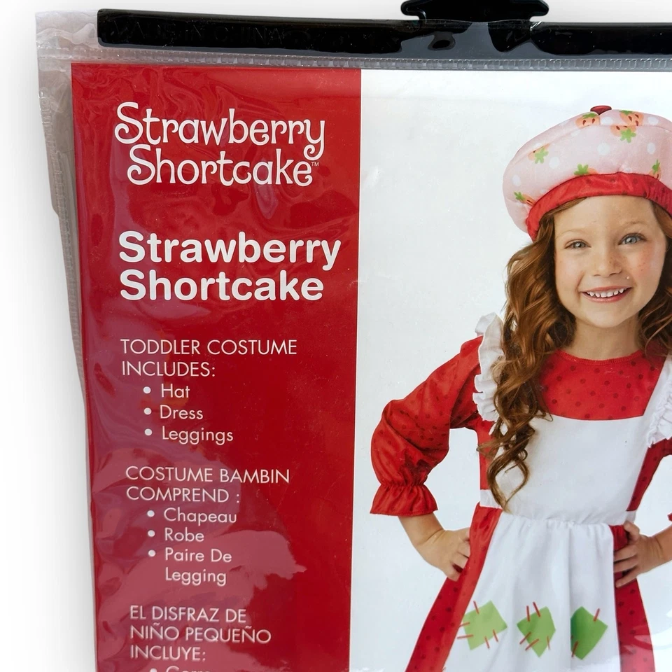 Fresa Pastel Corto Halloween Disfraz Vestido Sombrero Leggings Niño Pequeño 2T Nuevo LINDO Foto 3 de 4
