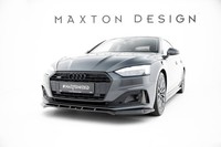 Maxton Design Frontlippe V.2 Passend FüR Audi A5 F5 Fl Schwarz Hochglanz