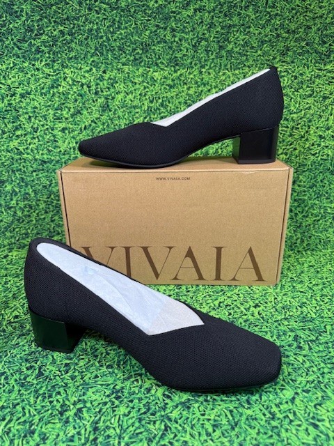 Vivaia Megan Chunky Heels – Black – Women’s Size 10.5 NEW