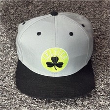 Adidas Celtics Gray Black Neon Green Snapback...