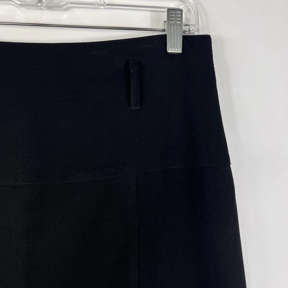 Falda lápiz envolvente para mujer talla 11 tiro alto hasta la rodilla negra Foto 3 de 4