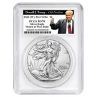 2022 (W) $1 1-oz American Silver Eagle PCGS MS70 FS Trump 45th President Label