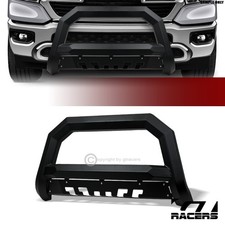 For 2019-2024 Dodge Ram 1500 Matte Black Avt Angular Bull Bar Push Bumper Guard For 2019-2024 Dodge Ram 1500 Matte Black Avt Angular Bull Bar Push Bumper Guard