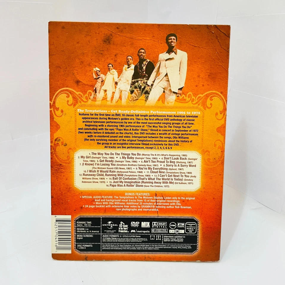 RARE Limited Edition - The Temptations Get Ready 2006 DVD - Numbered No 02856 - Image 3 of 4