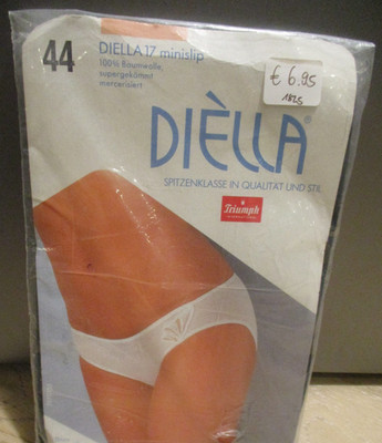 VINTAGE Triumph Diella Slip Unterhose Größe 44 Fb schwarz SEXY EROTISCH