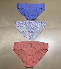 Hanes Girls  Size 14 Soft Breathable Tagless 100 Cotton Bikini Panties 3 Pack