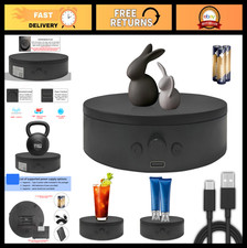 360  Rotating Display Stand with USB, Motorized Turntable for Jewelry  Photogra