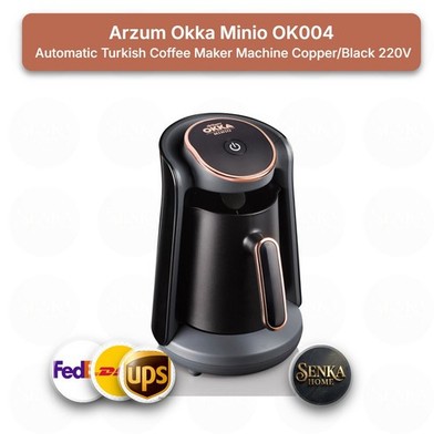 Arzum Okka Minio OK004 Automatic Turkish Greek Coffee Maker Copper/Black 220V