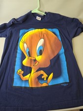 Vtg Looney Tunes Warner Bros Tweety Bird T-Shirt Size L/XL 1996 Single Stitch
