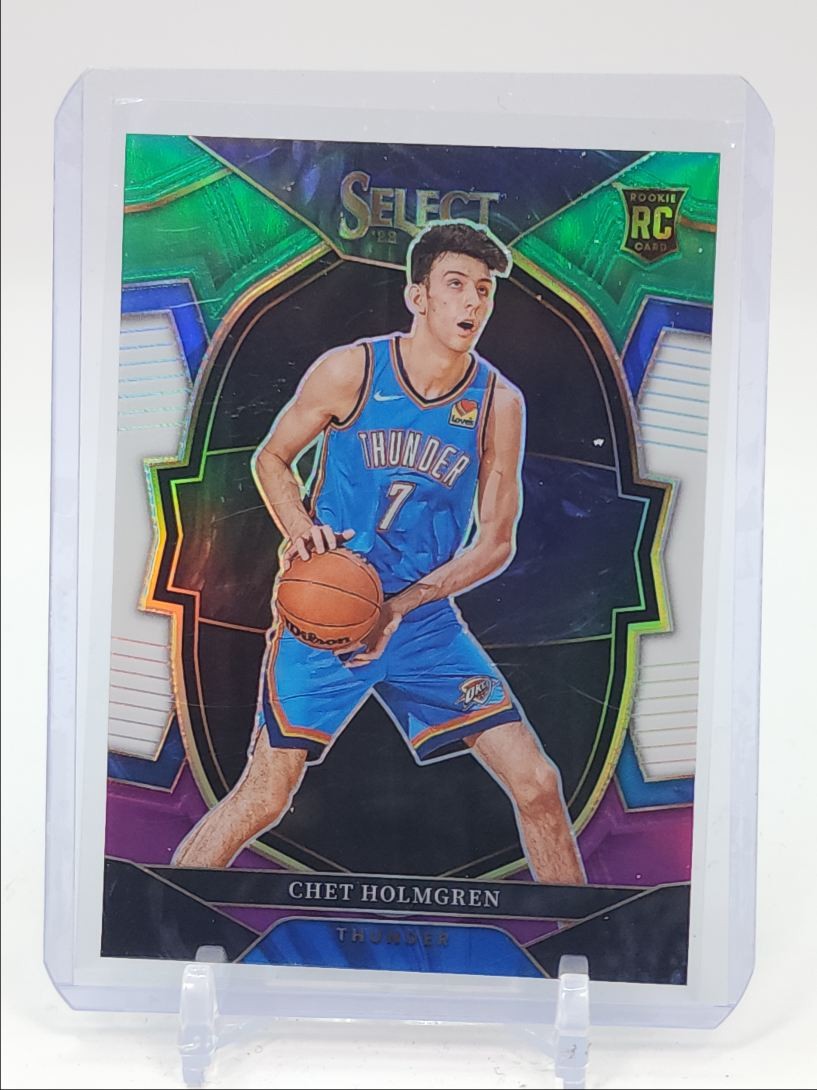 CHET HOLMGREN 2022-23 SELECT CONCOURSE ROOKIE GREEN WHITE PURPLE RC Q5972
