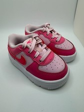 Nike Force 1 Low EasyOn Toddler Shoes - Pink/White