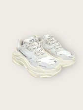 Balenciaga White All-Over Triple S Sneaker 146278134