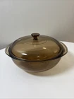 Vintage Pyrex 2 Qt. Covered Casserole Clear Baking Dish Model 024 With Knob/Lid
