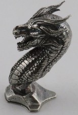 Dragon Bust Hand Poured- Slick Metals 1.3 ozt - .999 Fine Silver + COA 5 of 50 111.76 per troy oz