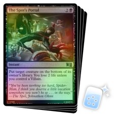 FOIL THE SPOT'S PORTAL X4 Marvel Super Heroes Commander Magic MTG MINT CARD