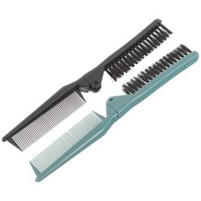 2Pcs Durable Salon Folding Comb for Men Portable Hair Brush PP ABS Material