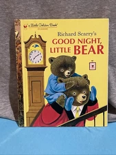 Good Night, Little Bear by Patsy Scarry (1989 Hardcover) Small Rip On Spine See
