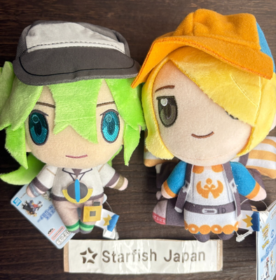 Pokemon Masters EX Trainer N Volo Plush Toy Mascot Set 2 BANDAI