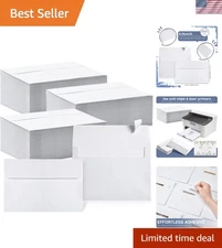 800 Pcs Self-Adhesive White Envelopes - Perfect for Invitations & Greetings