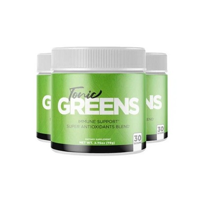 (3-Pack) Tonic Greens Powder - TonicGreens Immune Support & Antioxidant Powder