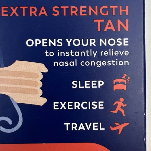 Breathe Right Nasal Strips Extra Strength Tan 26 Ct Exp 10/28 New Sealed 3 Pack - Picture 4 of 11