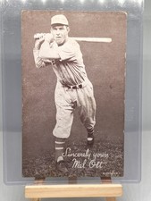Mel Ott Baseball Cards and Autographed Memorabilia Guide 12
