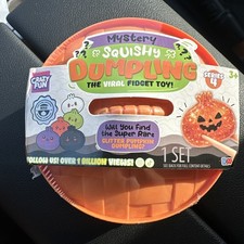 RMS Crazy Fun Mystery Glitter Pumpkin Dumpling Series 4 Halloween Squishy x1