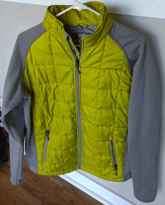 ALPINE DESIGN MENS GREEN GRAY S QUILTED OUTDOOR ADVENTURE GEAR JACKET COAT NICE!