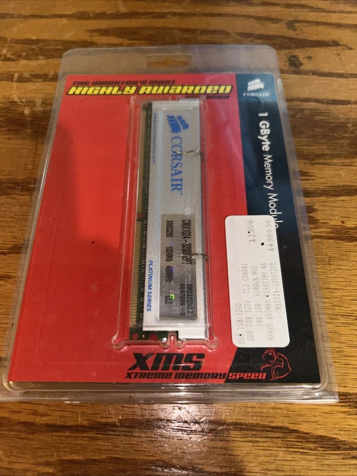 1GB PC3200 DDR-400 CORSAIR XMS PLATINUM Memory Kit CMX1024-3200C2PT DDR1 - Image 2 of 4