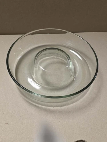 Vintage PYREX France 22cm 9" Corning Glass Jello Mold Bundt Pan Ring