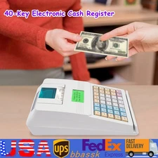 40 Keys Electronic Cash Register 40W Thermal Cash Register RS232 Interface