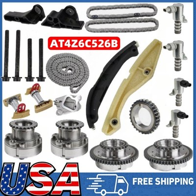 SET Timing Chain Kit Camshaft Adjuster For Ford Lincoln Edge F-150 Mustang 3.5L