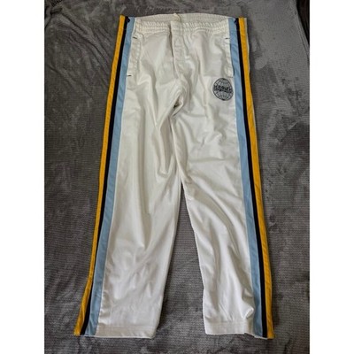 Harlem Street League 1996 Seals Unltd Track Pants White Yellow Blue Mens L 44X31