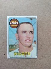 1969 Topps Baseball #346 Wayne Comer Seattle Pilots read description