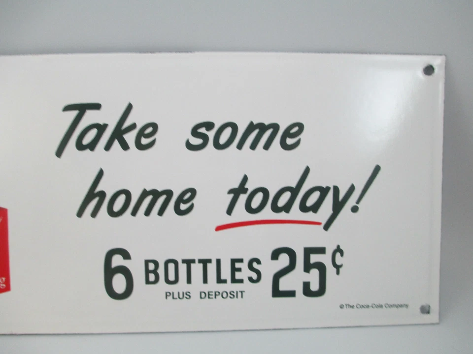 Coca-Cola Enamelware Sign Retro Reproduction Sprite Boy Take Some Home Today - Image 3 of 4