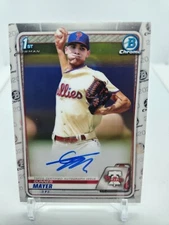 2020 Bowman Chrome Gunner Mayer Prospect Autograph 1st #CPA-GMA Phillies