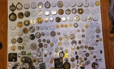 Lot of vintage watch parts Elgin, Century, Waltham, Stamford, Stratford, etc